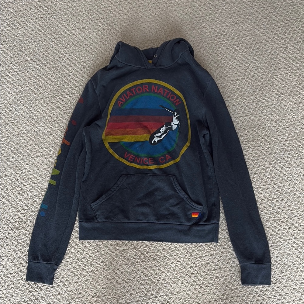 Aviator Nation dark grey hoodie
